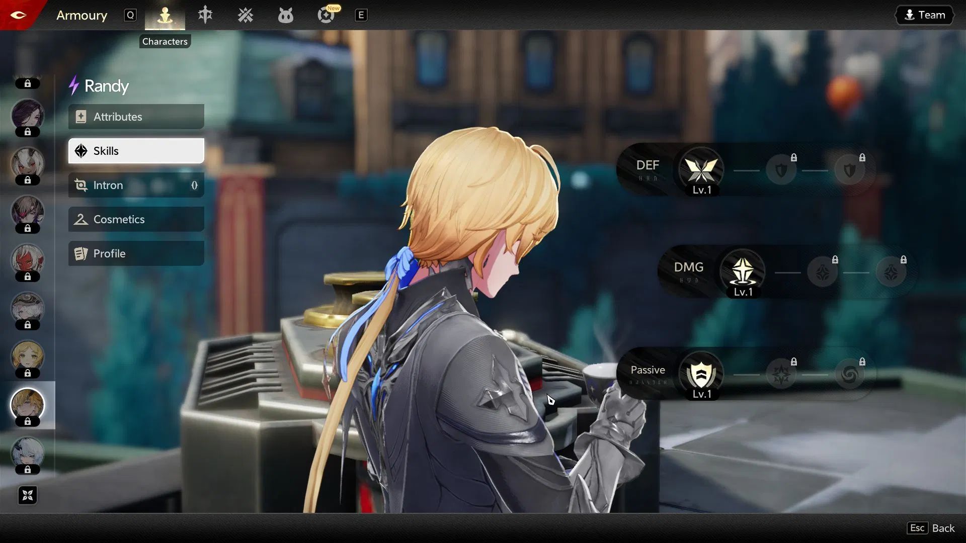 Randy has impressive stats (Source: Hero Games)