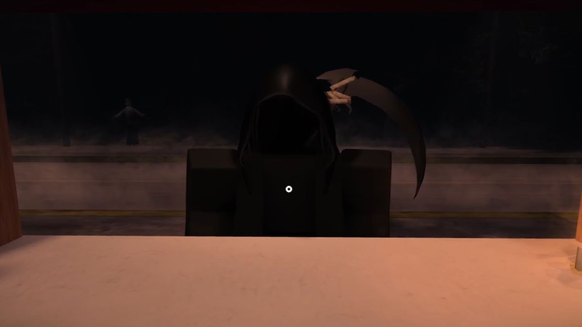 The Grim Reaper in Road-Side Shawarma Halloween Event